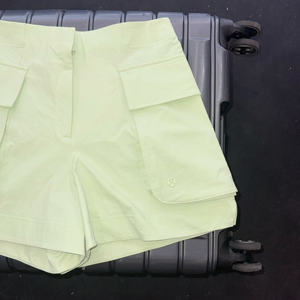 lululemon athletica Pale Lime Cargo Shorts